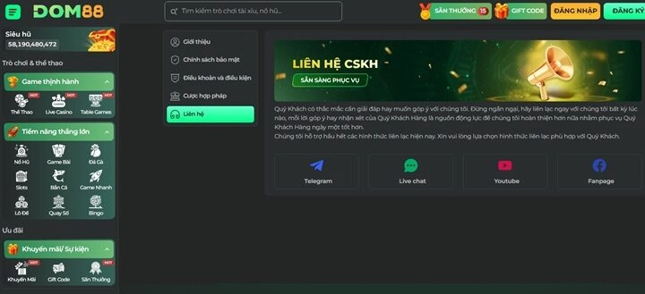 Nâng tầm trải nghiệm giải trí với dịch vụ Dom88 chất lượng