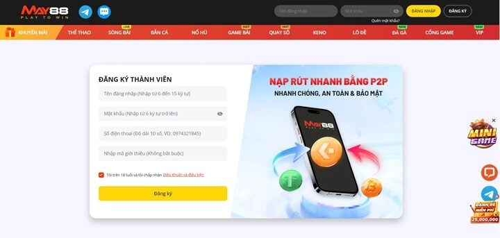 Những thao tác cơ bản dành cho người mới bắt đầu tại May88