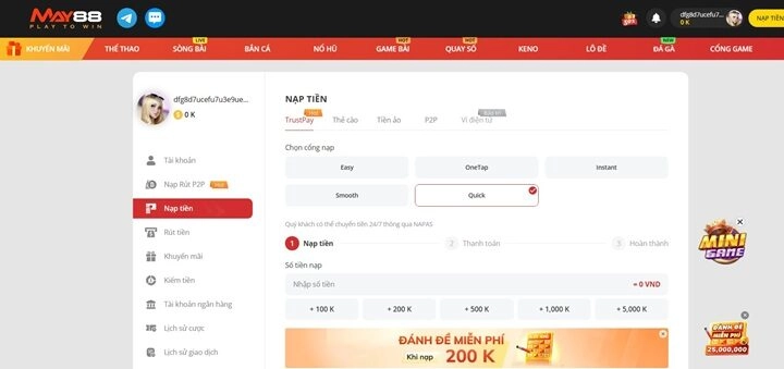 Những thao tác cơ bản dành cho người mới bắt đầu tại May88