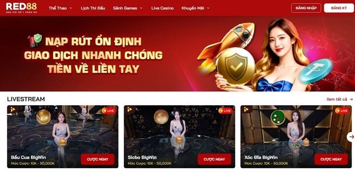 Những điểm riêng chỉ có tại nhà cái Red88