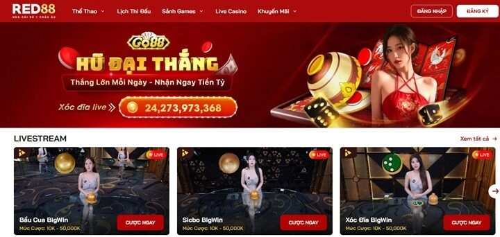 Vị thế hàng top của Red88 trên thị trường