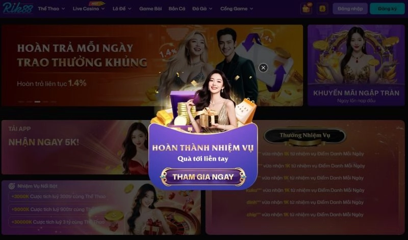 Những lựa chọn game slot hấp dẫn nhất RIK88