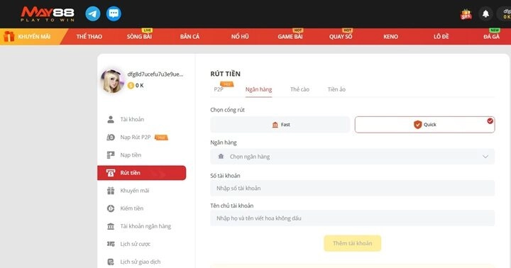 Những thao tác cơ bản dành cho người mới bắt đầu tại May88
